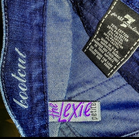 7 For All Mankind Jeans Lexie Petite Boot Cut Size 26 EUC - Picture 6 of 9